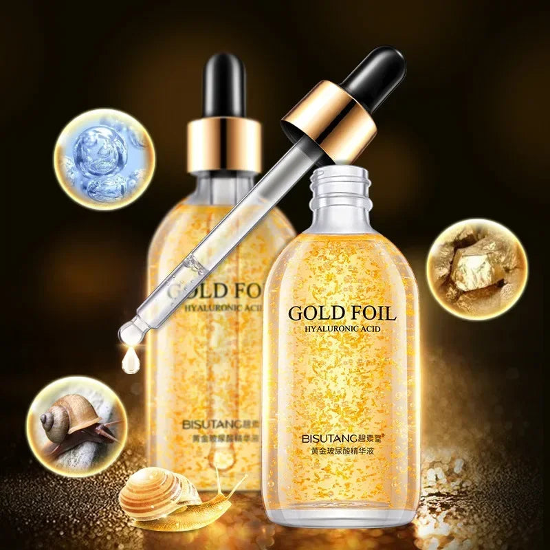 100ML 24K Gold Tense Moisture Essence Pure Hyaluronic Acid Serum