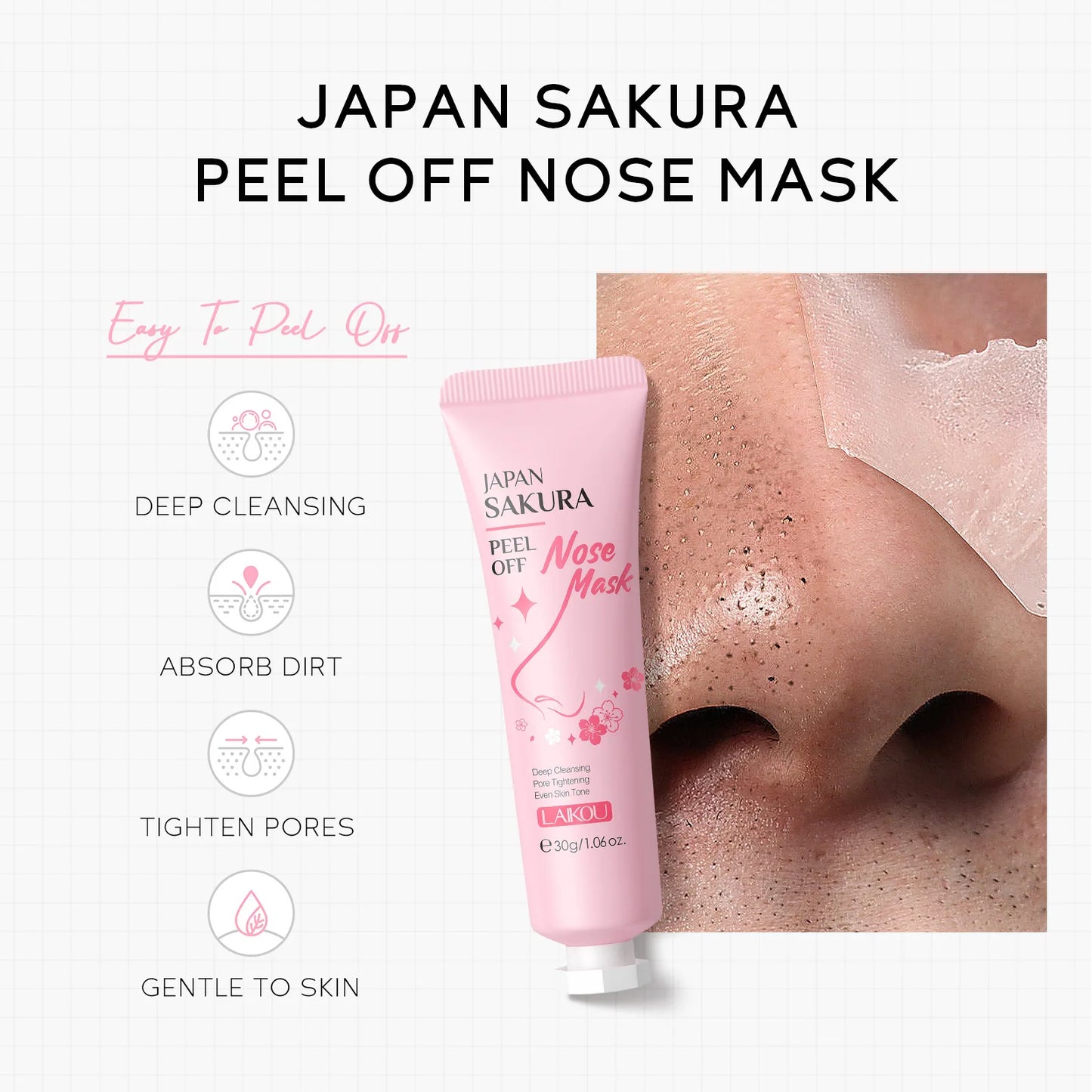 Sakura Peeling Nose Mask