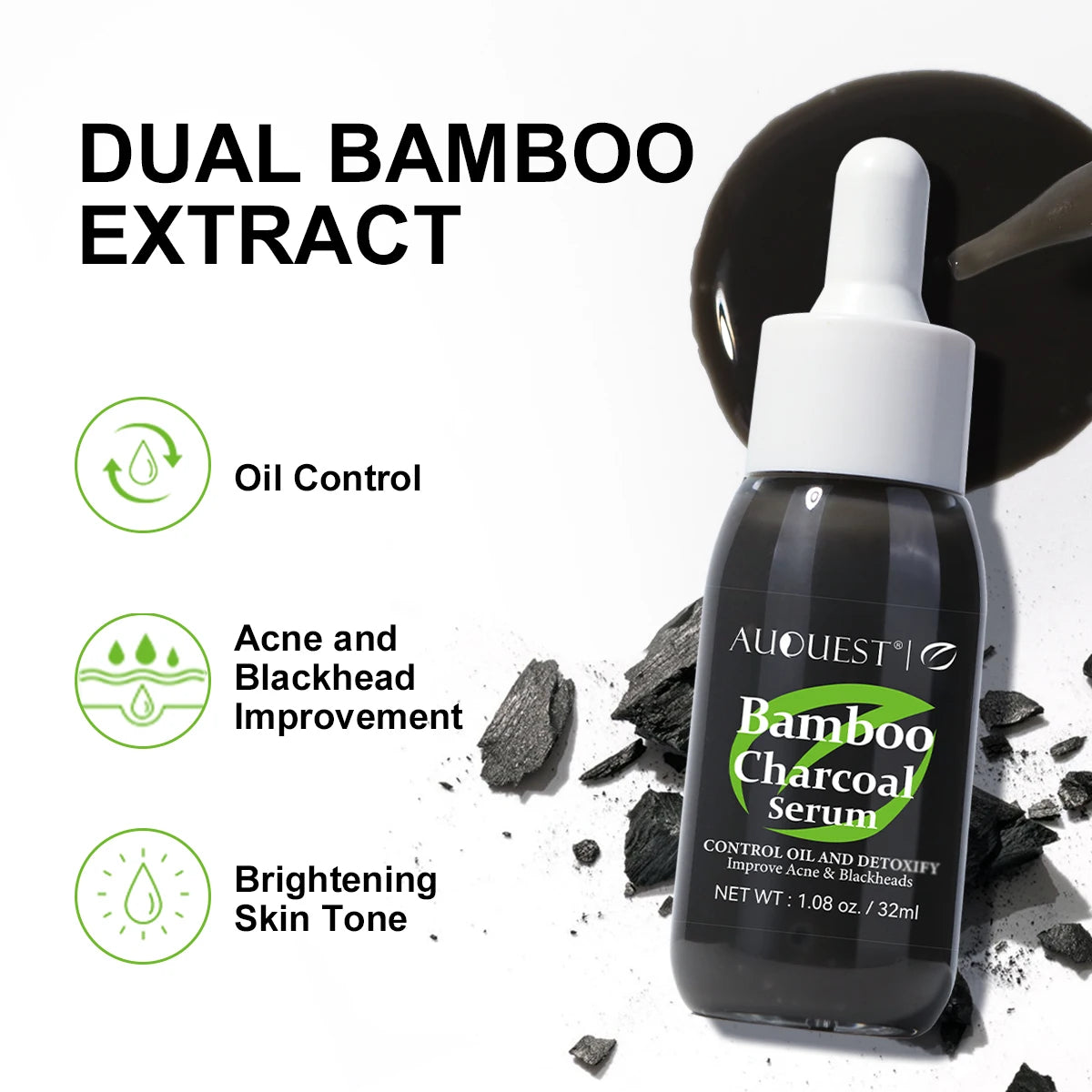 AUQUEST Bamboo Charcoal Face Serum