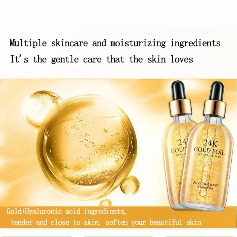 100ML 24K Gold Tense Moisture Essence Pure Hyaluronic Acid Serum